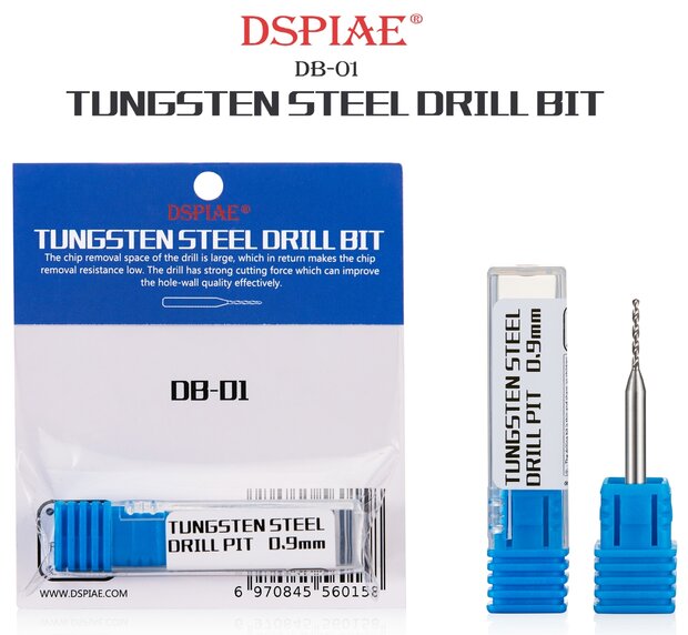 DSPIAE Tungsten Steel Drill Bits 0.3 - 3,0 DB-01
