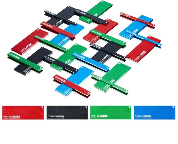 DSPIAE Aluminum Alloy Sanding Board AS-25 3pcs
