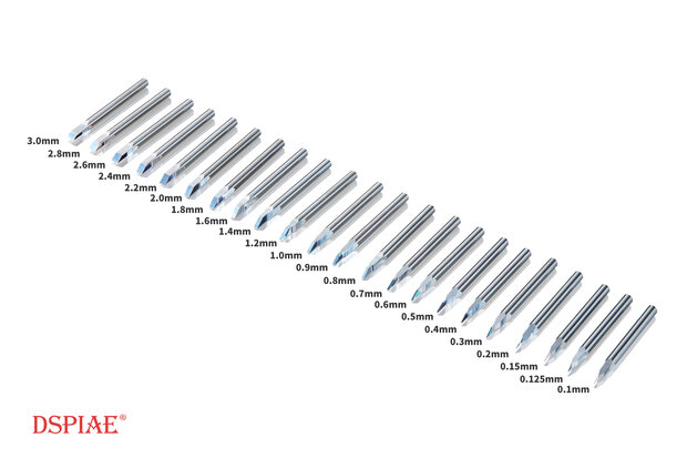 DSPIAE PB Series Tungsten Steel Scribers individual 0.1-3.0
