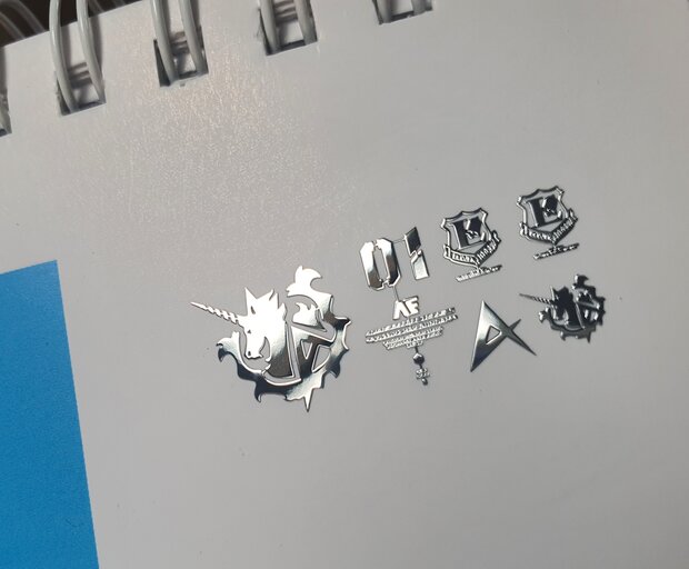 Delpi-Decal RG RX-93-2 Hi-Nu Symbol Stickers Metal Silver