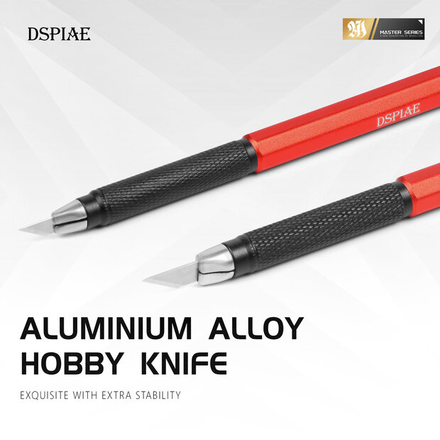 DSPIAE Narrow Blade Hobby Knife with 21 Spare Blades AT-DK02