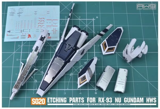 Madworks RG RX-93 Nu Gundam HWS S20 PE Set + Decals