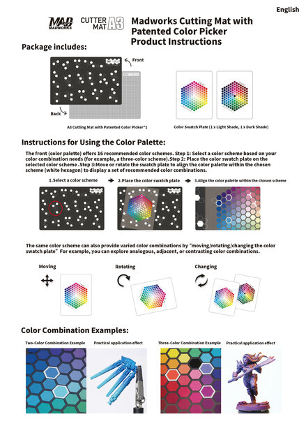 Madworks Color Matching A3 Cutting Mat MH-09