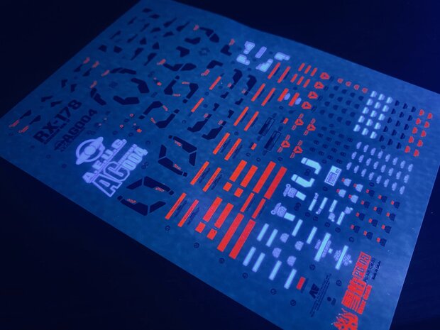 Flaming-Snow PG-05-1 Gundam RX-178 MK II A.E.U.G. Fluorescent Decals