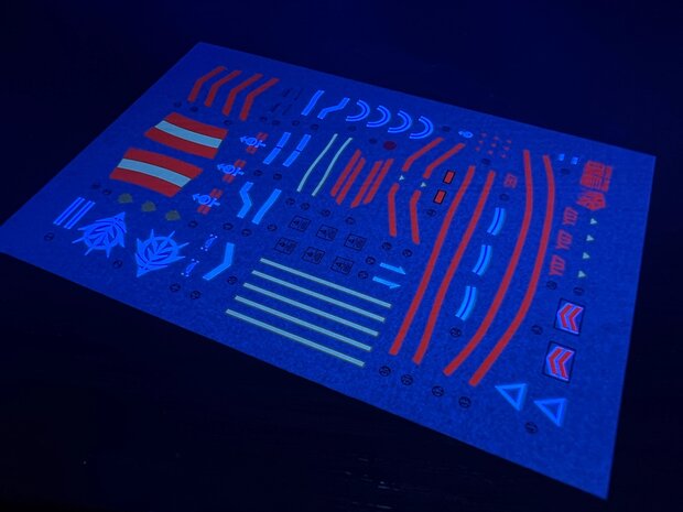 Flaming-Snow HG-52 Gouf Flight Type Fluorescent Decals