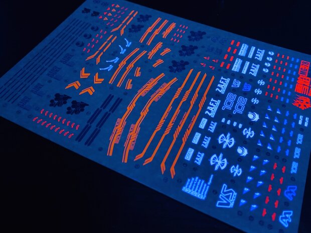 Flaming-Snow MG-78 Duel Gundam Assault Shroud Fluorescent Decals