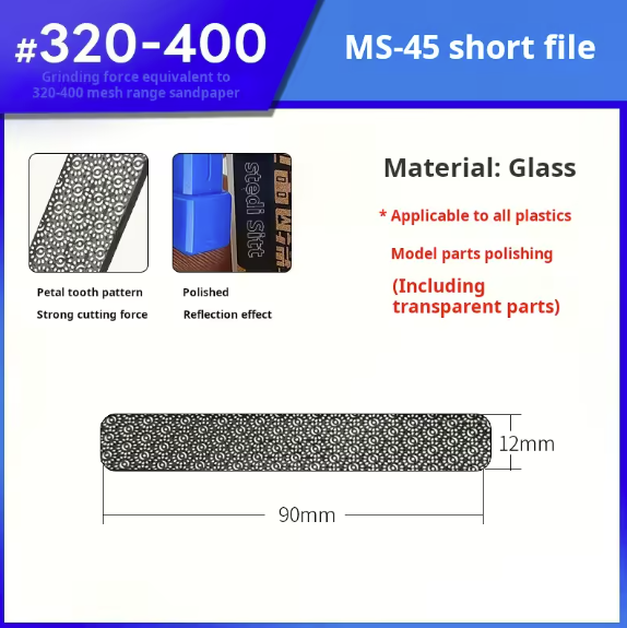 Stedi Glass File Grit 320-400 MS-45