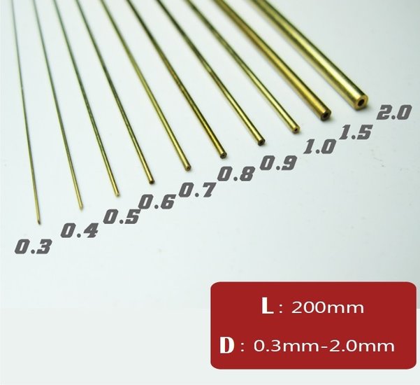 Copper Pinning Rods 0.3-2.0mm Hollow