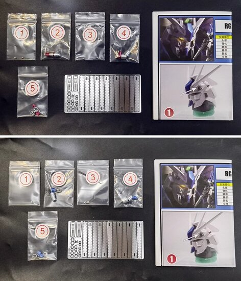 HD Model RG RX-93-v2 Hi-Nu Gundam Metal Set 2 Color Options