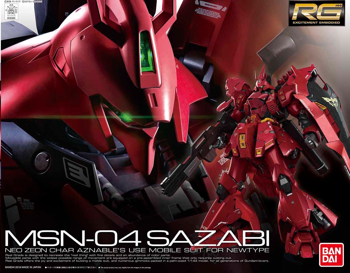 RG 1/144 #29 MSN-04 Sazabi – USA Gundam Store
